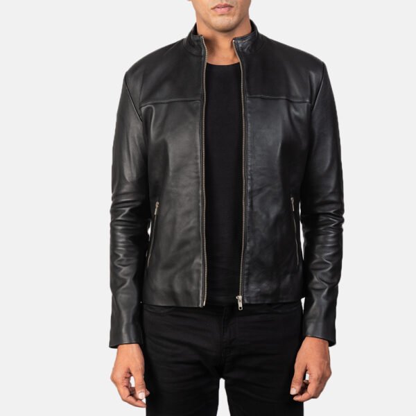 Bomia Ma-1 Black Sheepskin Leather Bomber Jacket