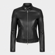 Women’s Biker Jacket Stylish Premium Leather Outerwear