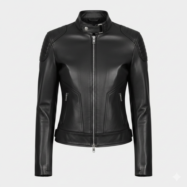 Women’s Biker Jacket Stylish Premium Leather Outerwear