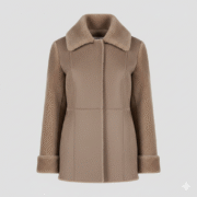 Soft Taupe Shearling Jacket for Women Comfortable Outerwear