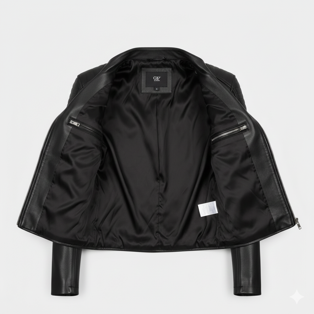 Women’s Biker Jacket Stylish Premium Leather Outerwear