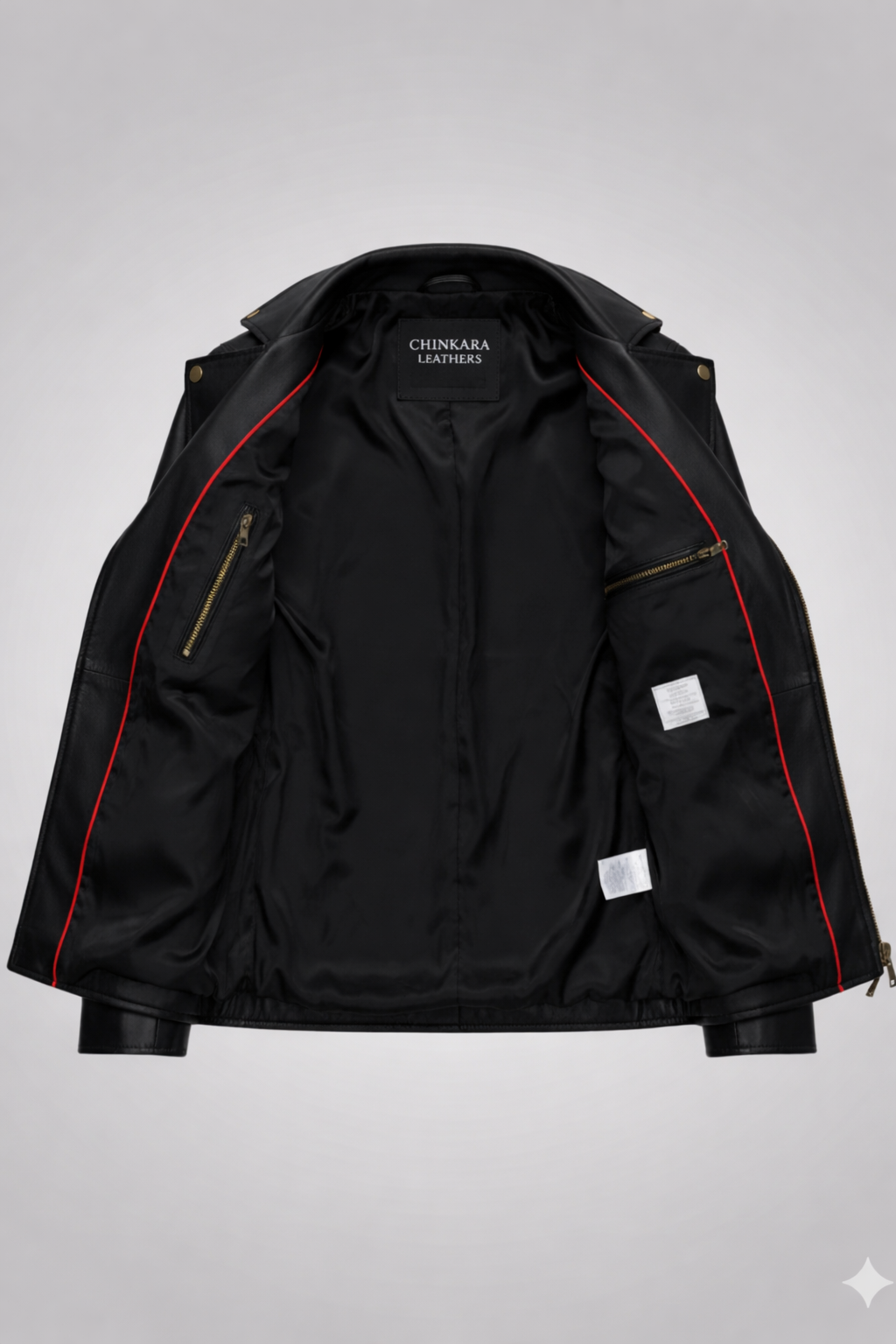 Iron Man Leather Jacket Premium Black Slim Fit Motorcycle Gear