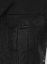 Elvis Presley Black Leather Trucker Jacket Chinkara Leathers