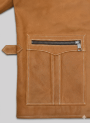 Martin Lawrence Leather Jacket Brown Vintage Slim Fit