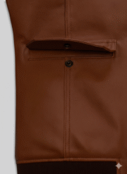 Robert Pattinson Brown Leather Bomber Jacket Chinkara Leathers