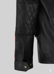 Vin Diesel Leather Jacket Black Racer Style Casual Men Biker