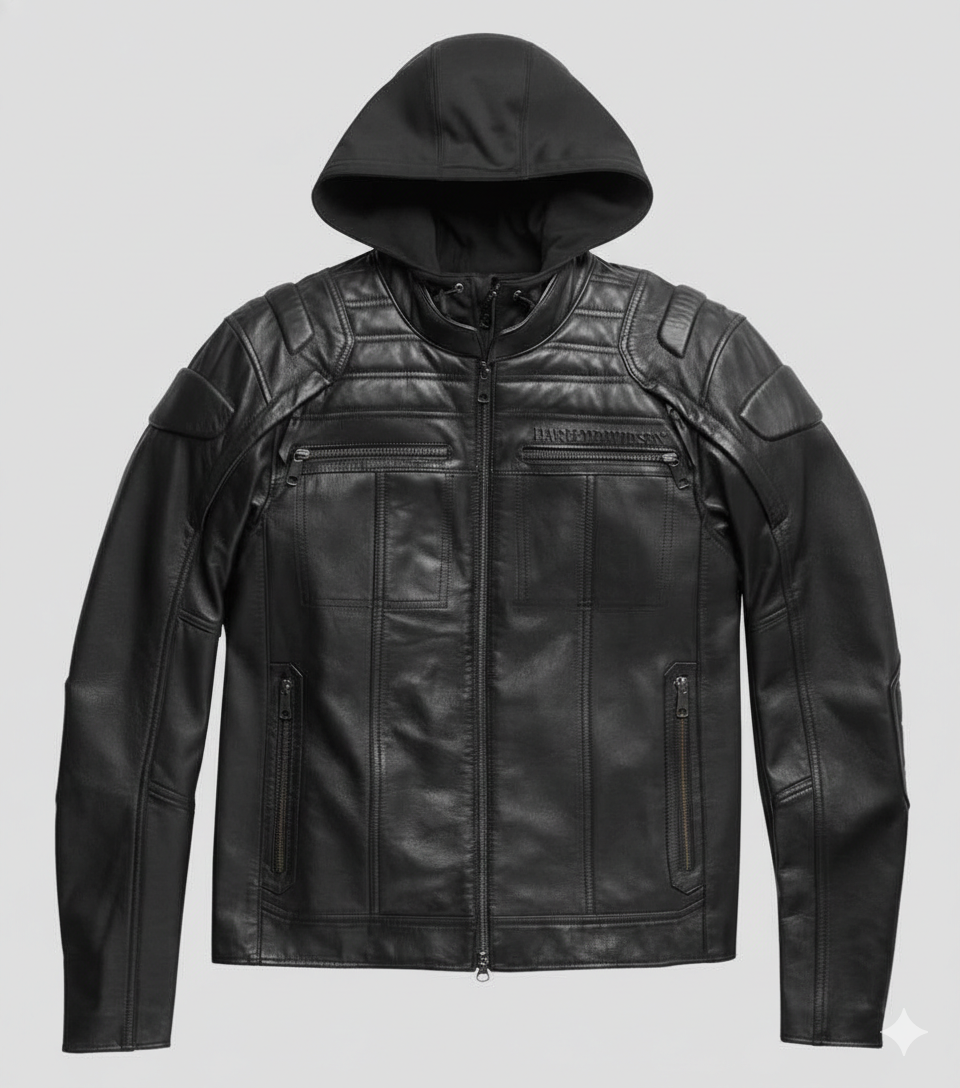 Harley Davidson Men’s Auroral Leather Jacket Midweight 3-in-1
