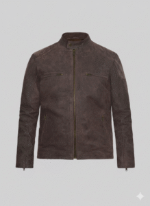 Captain America Civil War Brown Suede Leather Jacket for Men