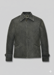 Skyfall Daniel Craig Olive Green Suede Jacket Chinkara Leathers