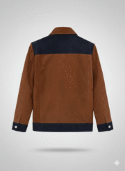 Cristiano Ronaldo Brown Suede Leather Jacket for Men