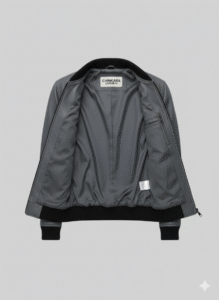 Tom Cruise Leather Jacket Premium Grey Bomber