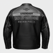 Harley Davidson Leather Jacket Men Black Motorcycle Biker Gear