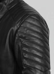 Lego Batman Leather Jacket Black Superhero Biker Coat for Men