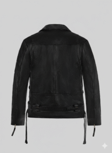 Terminator 2 Black Leather Jacket Arnold Schwarzenegger Style