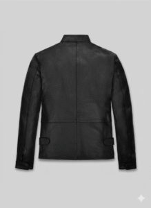 Minority Report Leather Jacket Slim Fit Black Real Sheepskin