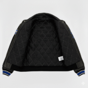 Avirex Leather Racing Jacket Black Spider Indoor Supercross Style