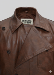 Leonardo DiCaprio Aviator Brown Leather Jacket Movie Replica