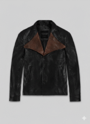 Jim Morrison Leather Jacket Black Vintage Rock Style Chinkara