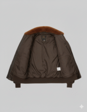 G-1 Flight Leather Jacket Vintage Brown Aviator Pilot Military Style