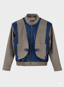 X-Men Apocalypse Leather Jacket Blue Grey Tye Sheridan Style