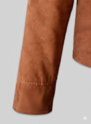 Suede Leather Safari Jacket Tom Cruise Inspired Chinkara Brown