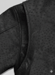 The Fault in Our Stars Ansel Elgort Ostrich Leather Jacket