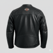 Harley Davidson Men’s Black Leather Motorcycle Jacket