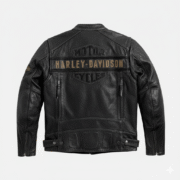 Harley Davidson Leather Jacket Men Motorcycle Black Biker Gear