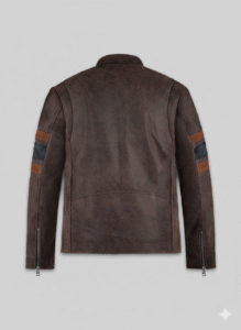 X-Men Wolverine Brown Suede Leather Jacket Biker Gear