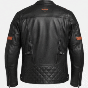 Harley Davidson Men’s Black Leather Riding Jacket