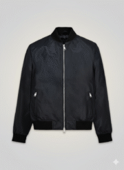 Ryan Reynolds Leather Jacket Premium Black Bomber Biker Style