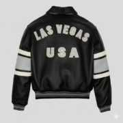 Authentic varsity design with bold Avi-rex embroidery. Made from high-quality black leather with stylish grey accents. Comfortable fit suitable for casual and semi-formal wear. Durable construction designed to withstand daily use.