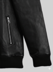 Mark Wahlberg Infinite Black Real Sheepskin Leather Jacket