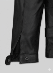 Minority Report Leather Jacket Slim Fit Black Real Sheepskin