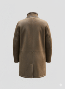 B3 Shearling Sheepskin Long Leather Coat for Men