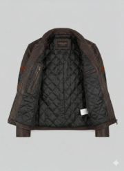 X-Men Wolverine Brown Suede Leather Jacket Biker Gear