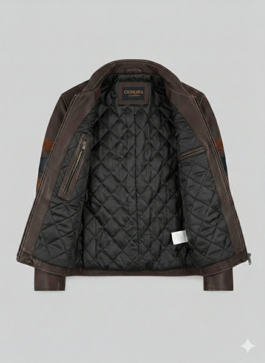 X-Men Wolverine Brown Suede Leather Jacket Biker Gear