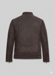 Captain America Civil War Brown Suede Leather Jacket for Men