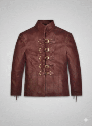 Game Thrones Jaime Lannister Maroon Leather Jacket Red Coat