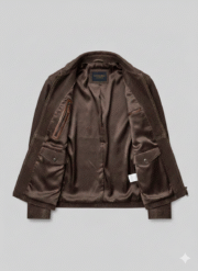 Indiana Jones Inspired Brown Suede Leather Jacket for Men
