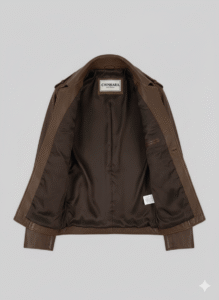 Scott Adkins Expendables 2 Leather Jacket Brown Slim Fit Style