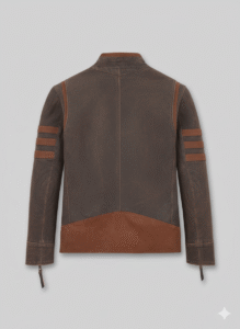 X-Men Wolverine Origins Vintage Brown Leather Biker Jacket