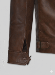Leonardo DiCaprio Aviator Brown Leather Jacket Movie Replica