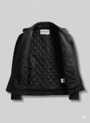 MacGyver Black Leather Jacket Lucas Till Premium Racer Style