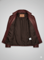 Game Thrones Jaime Lannister Maroon Leather Jacket Red Coat