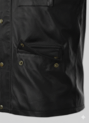 Vin Diesel Leather Jacket Black Racer Style Casual Men Biker