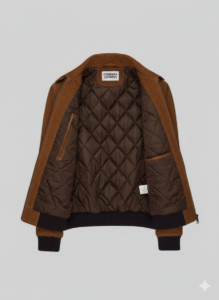 Suede Bomber Jacket Man Armie Hammer From Uncle Style