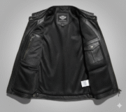 Motorcycle Leather Tactical Vest Men Armor Sleeveless Jacket