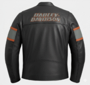 Harley Davidson Victory Lane Leather Motorcycle Jacket for Men