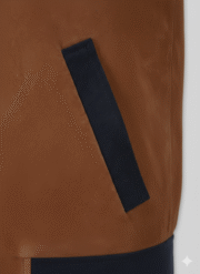 Cristiano Ronaldo Brown Suede Leather Jacket for Men